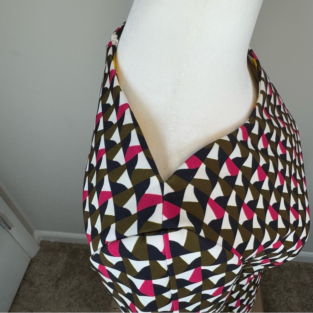 NWOT Hugo Boss Dareika Anthracite Sheath Above The Knee Dress, US 0, Multicolor - Picture 10 of 14